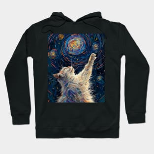 Cat Starry Night Sparkle Hoodie